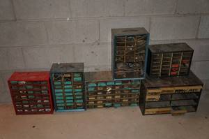lot 128 image: Small Drawers and Contents - Some Taps