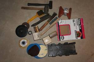 lot 178 image: Hammers, Sprinkler, Grinding Discs