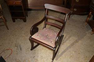 lot 197 image: Wood Rocking chair