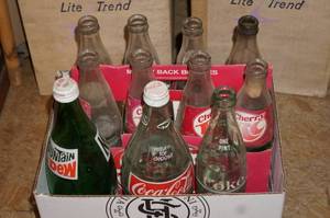 lot 299 image: Antique Glass Pop Bottles