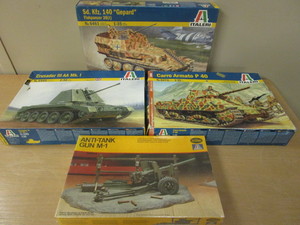 lot 655 image: ITALERI WWII MILITARY MODELS - NEW
