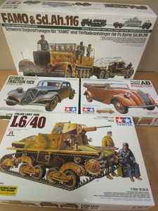 lot 697 image: TAMIYA WWII MILITARY MODELS - NEW