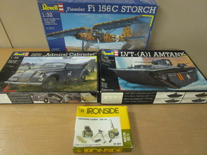 lot 715 image: REVELL, IRONSIDE WWII MILITARY MODELS