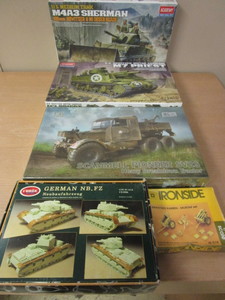 lot 716 image: WWII MILITARY MODELS, IBG, ACADEMY, IRONSIDE, COREE BRANDS - NEW