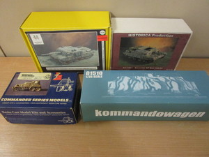 lot 728 image: WWII MILITARY MODELS,  COMMANDER SERIES, HISTORICA BRANDS - NEW