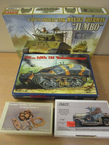 lot 738 image: WWII MILITARY MODELS, RPM, TASCA, BRANDS - NEW