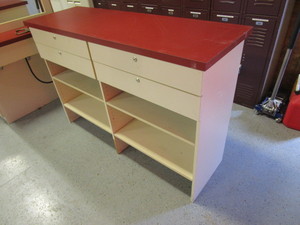 lot 8 image: Retail Counter wShelves and Drawers 62x20x42