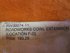 lot 82 image: (New) Stainless Steel Cowel Extensions