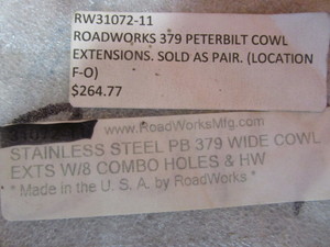 lot 83 image: (New) Stainless Steel Cowel Extensions