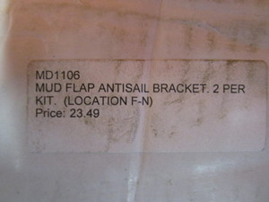 lot 88 image: (2) (New) Mudflap Hangers