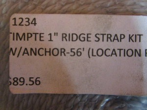 lot 107 image: (New) Timpte 1 Ridge Strap