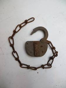 lot 98 image: ANTIQUE Railroad Lock