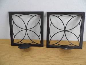 lot 18 image: Metal Candle Holders