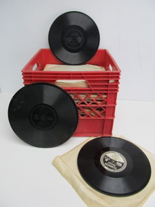 lot 24 image: Large Lot of Antique Records