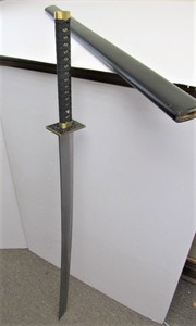 lot 37 image: LARGE Decorative Samurai Style Sword wScabbard