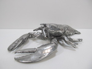 lot 61 image: Large Metallic 16 Lobster Statue