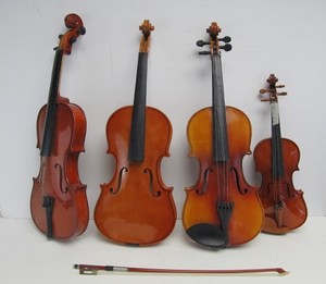 lot 49 image: Lot of 4 Violins - Some As-Is