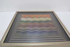 lot 147 image: Colorful Abstract Geometric Art Print