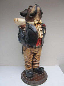 lot 134 image: Large Fancy Bulldog Butler Stand