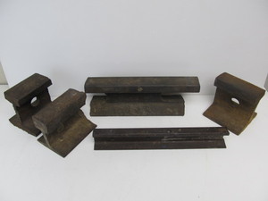 lot 178 image: Lot of 5 Antique Railroad Tie Anvils