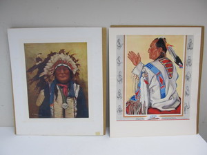lot 180 image: 2 Vintage 1950s PostersPrints - One Railroad