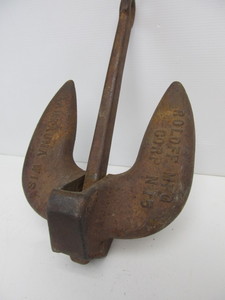 lot 75 image: Heavy Vintage ROLOFF Boat Anchor
