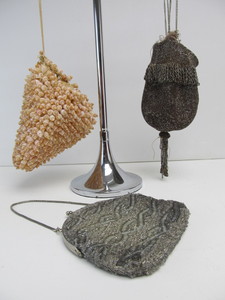 lot 80 image: 3 Old Vintage Beaded Purses