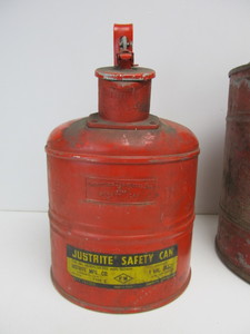 lot 89 image: 2 Vintage Industrial Safety Cans