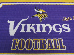 lot 197 image: Brand New MN VIKINGS Thick Floor Mat