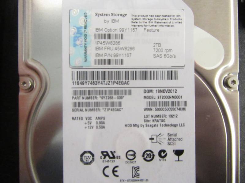 lot 86 image: Lot of 10x 2 Terabite Hard Drives Tested