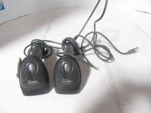 lot 38 image: Lot of 2 Symbol Bar Code Scanners wcables