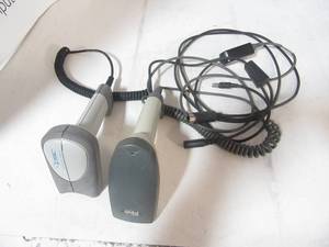 lot 94 image: Lot of two bar code scanners with cordsadapters