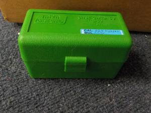 lot 201 image: Case of 50 Bullets Cal. 223 50 GR. ...