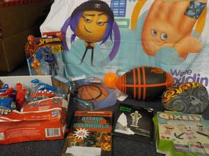 lot 231 image: Nerf Football, sham and Toys...