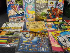 lot 242 image: Crayons, and Coloring Books...