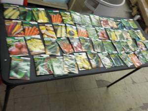 lot 261 image: 52 pkgs of Burpee Garden Seeds dat...