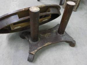 lot 282 image: Vintage Table with Base- needs to b...