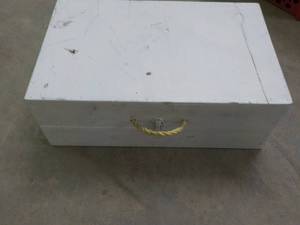 lot 306 image: Wood Box for Storage 24 x 9 x 15...