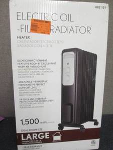 lot 27 image: 1,500-Watt Oil-Filled Radiant Elect...