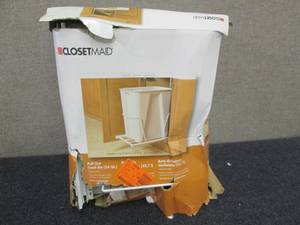lot 142 image: ClosetMaid 6 Gal. White Pull-Out Tr...