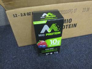 lot 162 image: Case of Mio Protein Drink Mix Mixed...