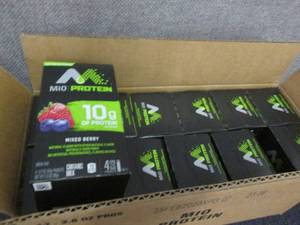 lot 163 image: Case of Mio Protein Drink Mix Mixed...
