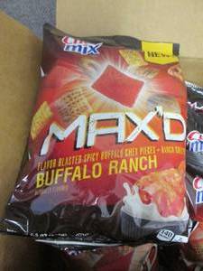 lot 171 image: Case of 8- 7.5 oz Bags Chex Mix Max...