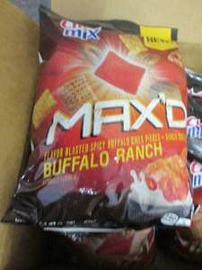 lot 172 image: Case of 8- 7.5 oz Bags Chex Mix Max...
