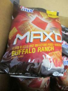 lot 173 image: Case of 8- 7.5 oz Bags Chex Mix Max...
