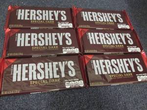 lot 216 image: 6- 4.25 oz Bars Hersheys Special D...