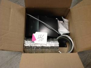 Broan 3 in. to 4 in. Roof Vent Kit for Round Duct Steel in Black in good condition