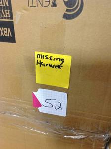 HVAC PARTS METAL GRILL 18.5 X 2 X 18.5 MISSING HARDWARE