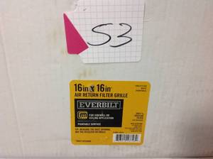 Everbilt 20 in. x 20 in. White Return Air Filter Grille in good condition
