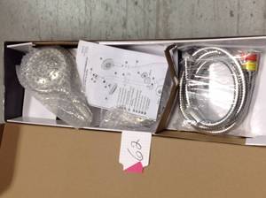 Glacier Bay 5-Spray Wall Bar Shower Kit in Brushed Nickel in good condition